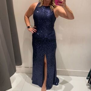 Camille La Vie navy sequin dress